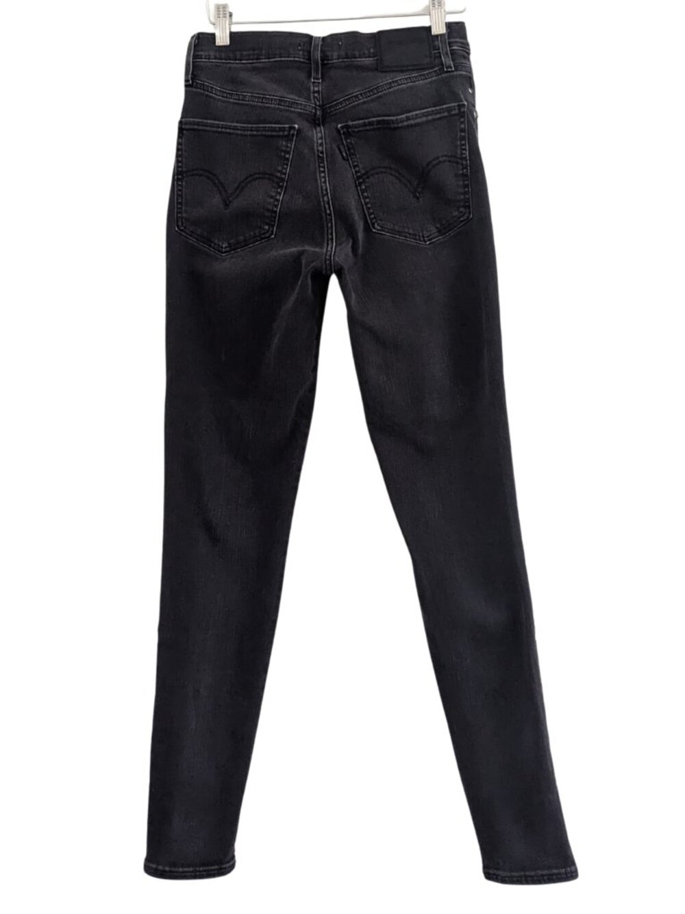 Levi’s Premium Mile High Studded Super Skinny Jeans W27 L30 Black - Picture 3 of 10
